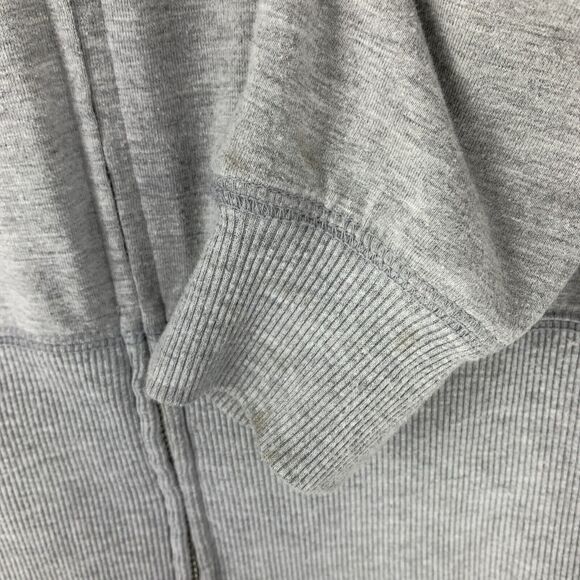 Kardashian Kollection Large Track Jacket Full Zip Minimal Stretch Warm Gray - Picture 7 of 11